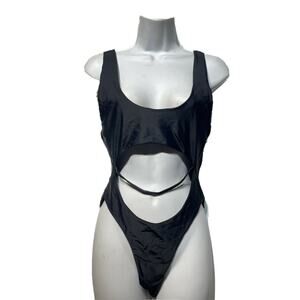 tiger mist black cutout Sleeveless bodysuit Size M